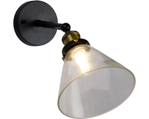 Бра AM605 AM6056-1W BK+CL AM Group