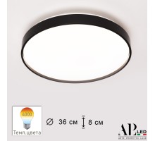Потолочный светильник Toscana 3315.XM302-1-374/24W/4K Black APL LED