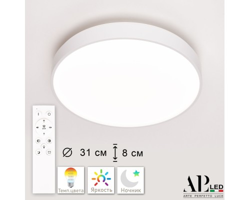 Потолочный светильник Toscana 3315.XM302-2-328/18W White APL LED