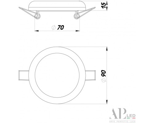 Точечный светильник Ingrid 3322.FAP222R/10W/6K APL LED