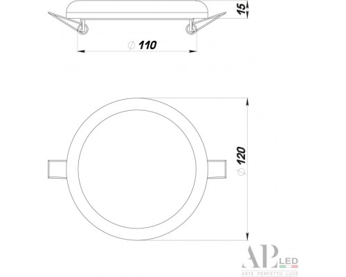 Точечный светильник Ingrid 3322.FAP222R/18W/6K APL LED