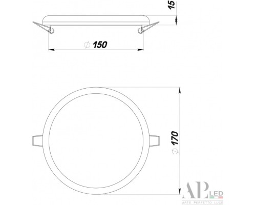 Точечный светильник Ingrid 3322.FAP222R/22W/4K APL LED