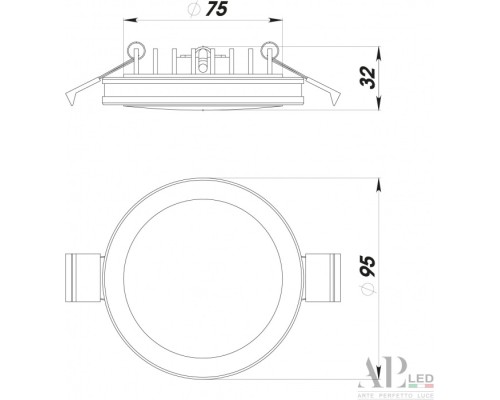 Точечный светильник Ingrid 3322.LD109R/12W/4K APL LED