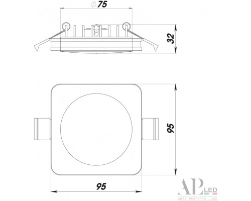 Точечный светильник Ingrid 3322.LD109S/12W/4K APL LED