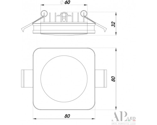 Точечный светильник Ingrid 3322.LD109S/7W/4K APL LED