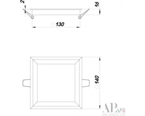 Точечный светильник Ingrid 3322.LDF12016/12W/6K APL LED