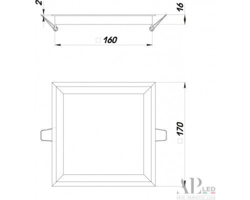 Точечный светильник Ingrid 3322.LDF16016/16W/4K APL LED