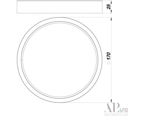 Точечный светильник Ingrid 3322.LDY1604M/12W/6K APL LED