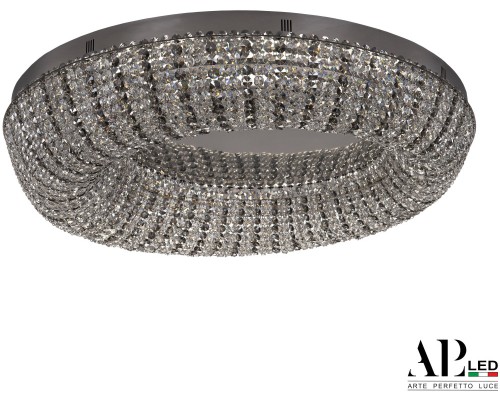 Потолочная люстра Sicilia SH610.2.80.R.Ni.4000.Clear.731 APL LED