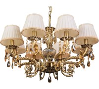 Подвесная люстра Sylvia L.8110-8BR CRISTAL-SHADE Abrasax