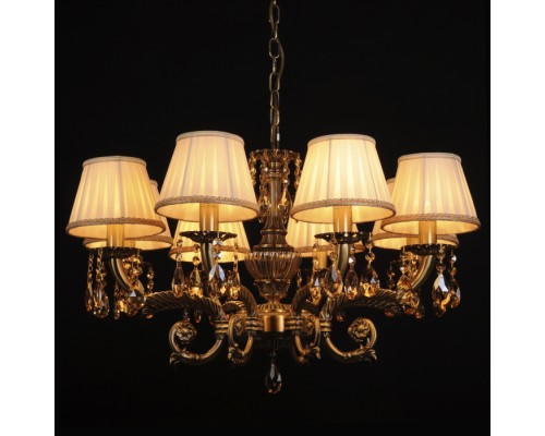 Подвесная люстра Sylvia L.8110-8BR CRISTAL-SHADE Abrasax