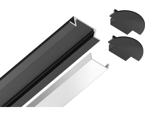 Профиль для светодиодной ленты Illumination GP1001BK Ambrella