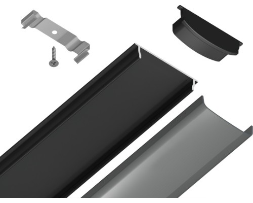 Профиль для светодиодной ленты Illumination GP1600BK/BK Ambrella