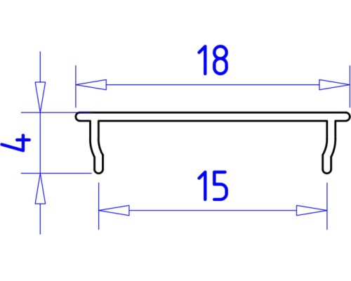 Профиль для светодиодной ленты Illumination GP1600WH Ambrella