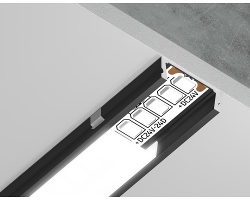 Профиль для светодиодной ленты Illumination GP1700BK Ambrella