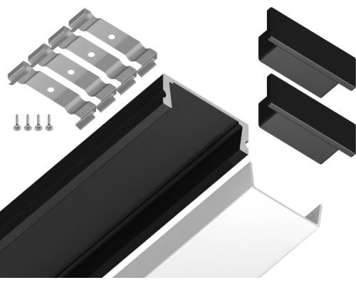 Профиль для светодиодной ленты Illumination GP1700BK Ambrella