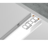 Профиль для светодиодной ленты Illumination GP1700WH Ambrella