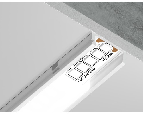 Профиль для светодиодной ленты Illumination GP1700WH Ambrella