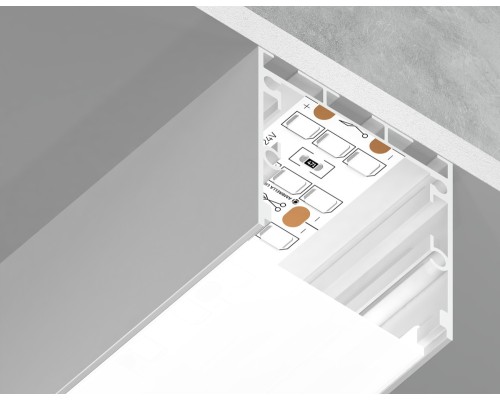 Профиль для светодиодной ленты Illumination GP2550WH Ambrella