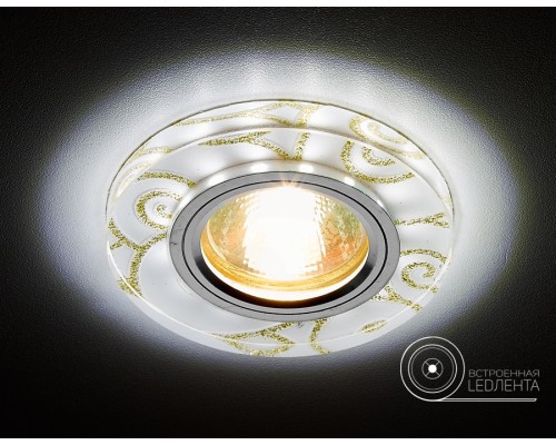 Точечный светильник Декоративные Led+mr16 S231 WH/G Ambrella