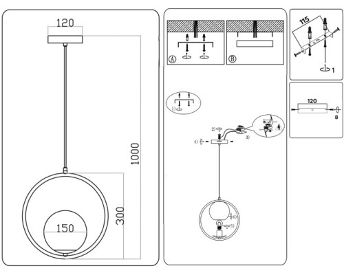 Подвесной светильник Traditional TR2594 Ambrella