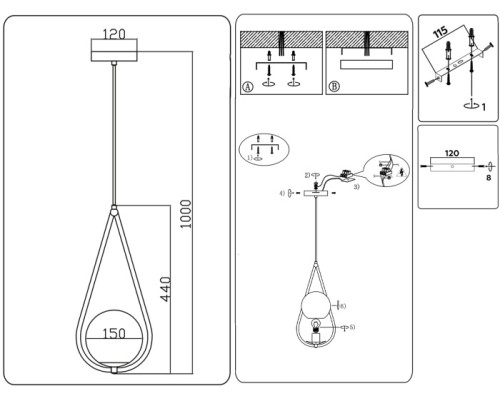 Подвесной светильник Traditional TR2599 Ambrella