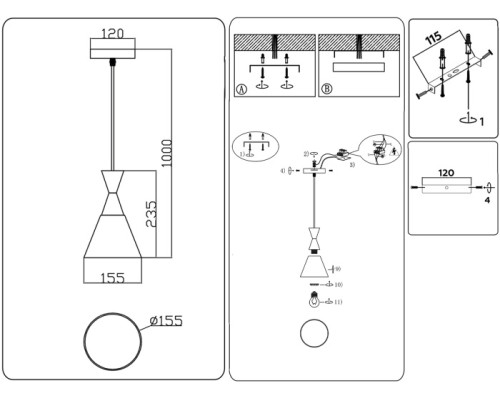 Подвесной светильник Traditional TR3166 Ambrella