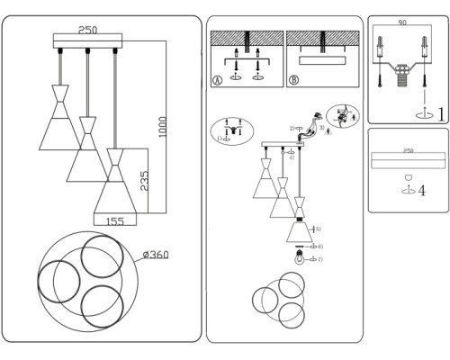 Подвесной светильник Traditional TR3167 Ambrella