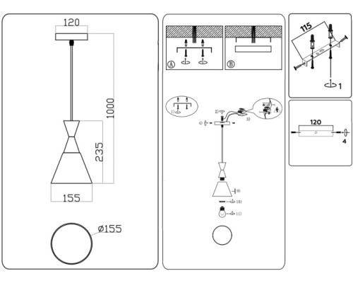 Подвесной светильник Traditional TR3173 Ambrella