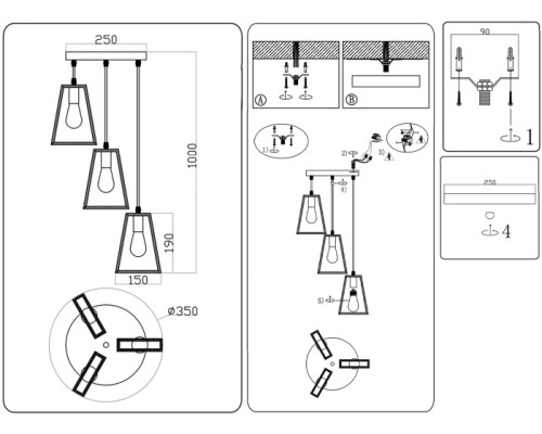 Подвесной светильник Traditional TR80499 Ambrella