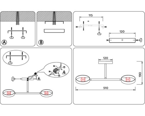 Потолочная люстра TRADITIONAL TR8222 Ambrella