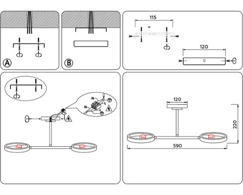 Потолочная люстра TRADITIONAL TR8243 Ambrella