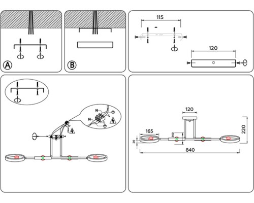 Потолочная люстра TRADITIONAL TR8247 Ambrella