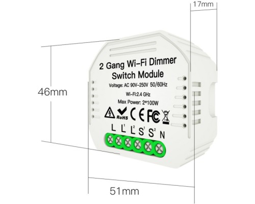 WiFi реле диммер Magnetic track 220 APL.0195.01.02 Aployt