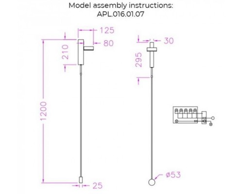 Бра Aga APL.016.01.07 Aployt