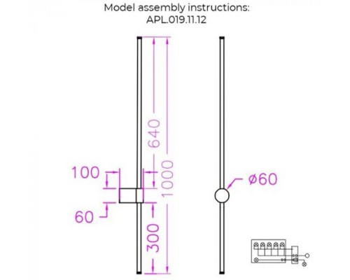 Бра Merian APL.019.11.12 Aployt