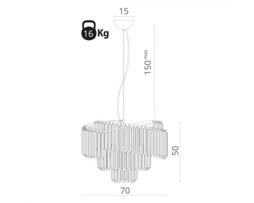 Подвесная люстра Frizzante 1681/01 LM-7 Arte Lamp