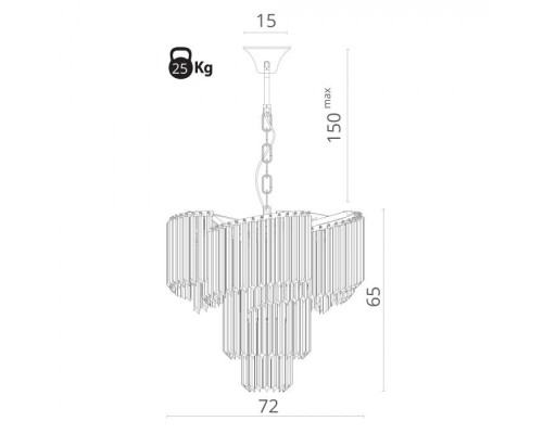 Подвесная люстра Frizzante 1681/01 LM-9 Arte Lamp