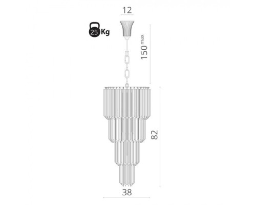 Подвесная люстра Frizzante 1681/01 SP-9 Arte Lamp
