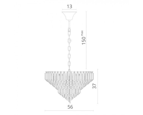 Подвесная люстра Frizzante 1683/01 LM-7 Arte Lamp