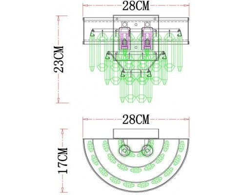 Бра Diadem A1002AP-2CC Arte Lamp