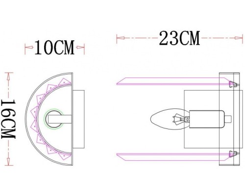 Бра Secunda A1003AP-1CC Arte Lamp