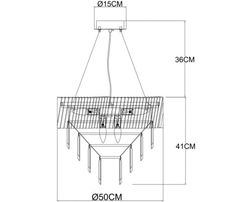 Подвесная люстра Muscida A1004SP-8SI Arte Lamp