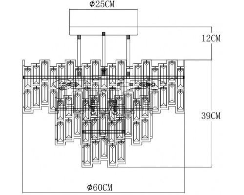 Потолочная люстра Mintaka A1005PL-10GO Arte Lamp