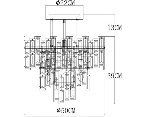 Потолочная люстра Mintaka A1005PL-8GO Arte Lamp