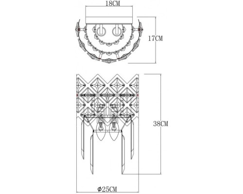Бра Wezen A1006AP-2CC Arte Lamp