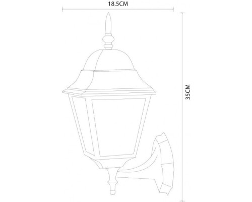 Настенный фонарь уличный Bremen A1011AL-1WH Arte Lamp