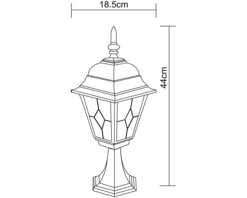 Наземный фонарь Berlin A1014FN-1BN Arte Lamp