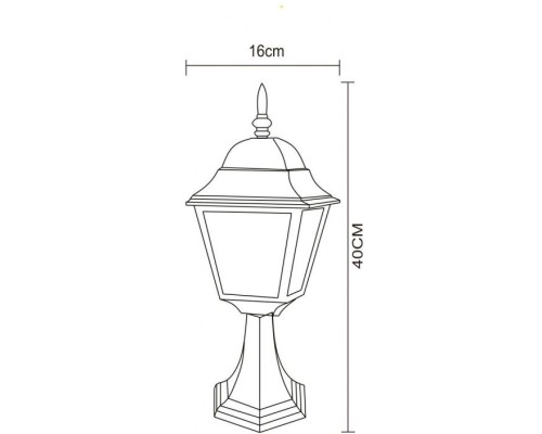 Наземный фонарь Bremen A1014FN-1WH Arte Lamp