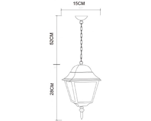 Уличный подвесной светильник Bremen A1015SO-1WH Arte Lamp